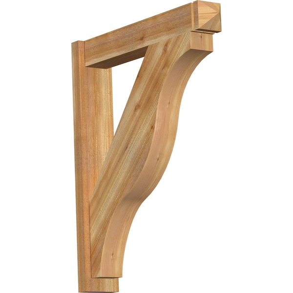 Ekena Millwork Funston Arts & Crafts Rough Sawn Outlooker, Western Red Cedar, 6"W x 32"D x 38"H OUT06X32X38FST03RWR - main